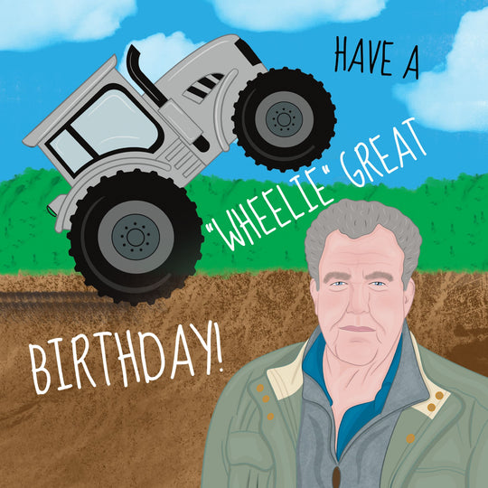 Tracktor Wheelie Great Birthday Card