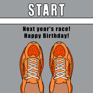 Next Year's Race Happy Birthday Card Seo_For Runner