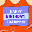 Happy Birthday Best Runner Card Seo_For Runner