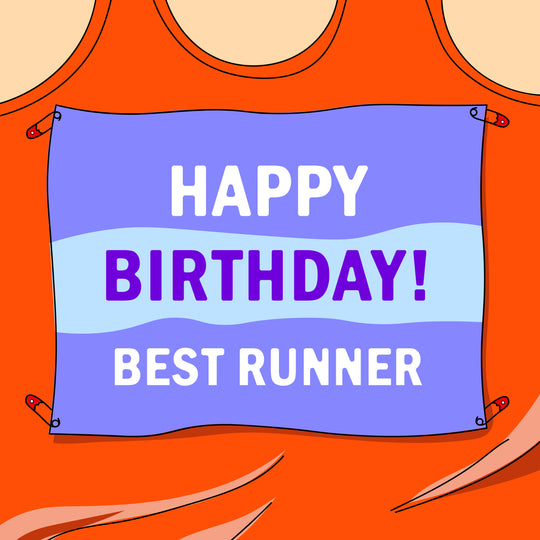 Happy Birthday Best Runner Card