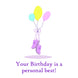 Running Shoes On Balloons Happy Birthday Card