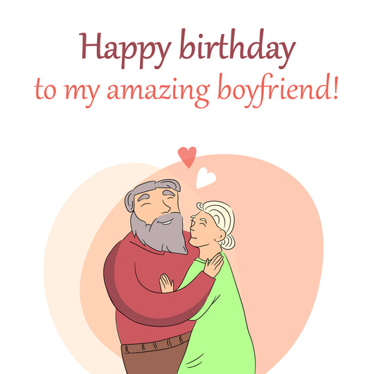 Happy 50th Birthday My Lovely Boyfriend Card