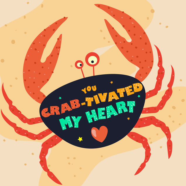 You Crab-Tivated My Heart Valentine's Day Card Season_Valentine’s Seo_Crab