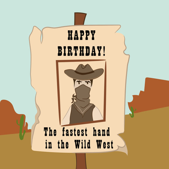 The Fastest Hand Happy Birthday Card