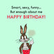 Bugs Bunny Humor Happy Birthday Card