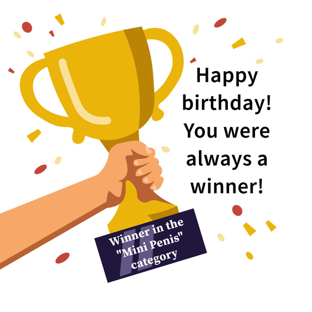 Winner Award Happy Birthday Card Style_Funny Seo_humour