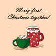 Merry First Christmas Together Cocoa With Marshmallows Card Season_Christmas Seo_First Recipient_For Wife
