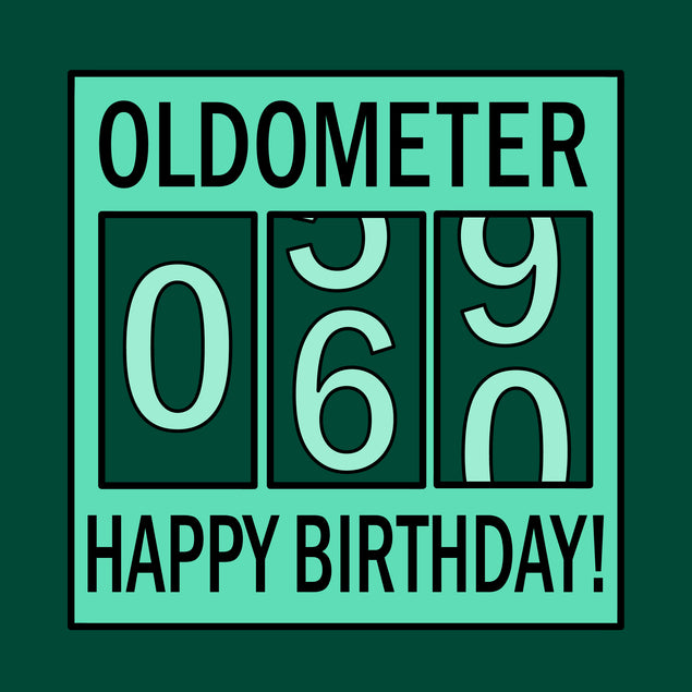 Oldometer Happy 60th Birthday Card Style_Funny Milestone Age_60th Birthday