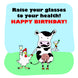 Funny Farmer Happy Birthday Card