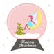 Happy Christmas Goddaughter Fairy In A Snowball Card