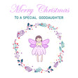 Merry Christmas Special Goddaughter Cute Fairy Card Season_Christmas Seo_For Goddaughter