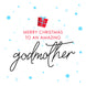 Merry Christmas Amazing Godmother Tiny Gift Card