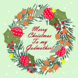Merry Christmas Godmother Christmas Wreath Card Season_Christmas Seo_For Godmother