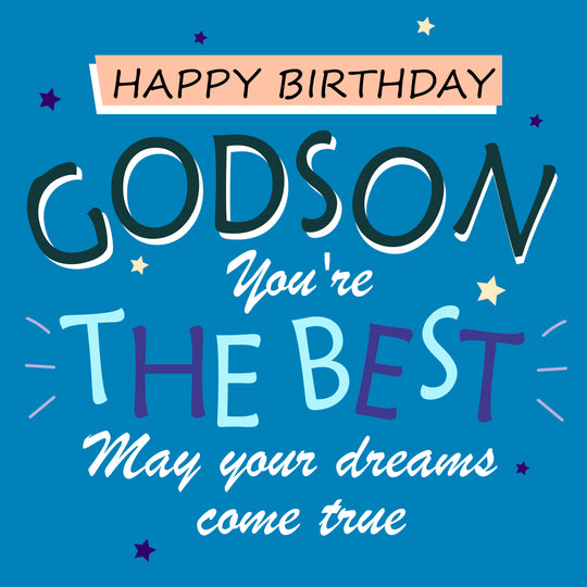 You're The Best Happy Birthday Godson Card