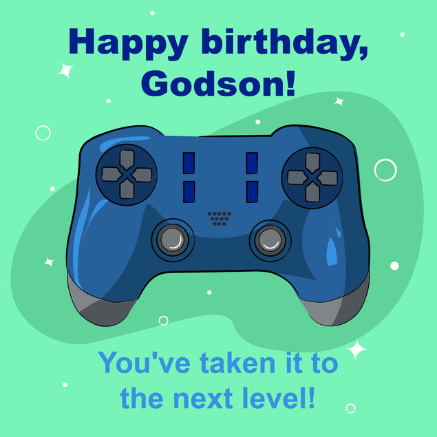 Gaming Happy Birthday Godson Card Seo_For Godson Occasion_Birthday