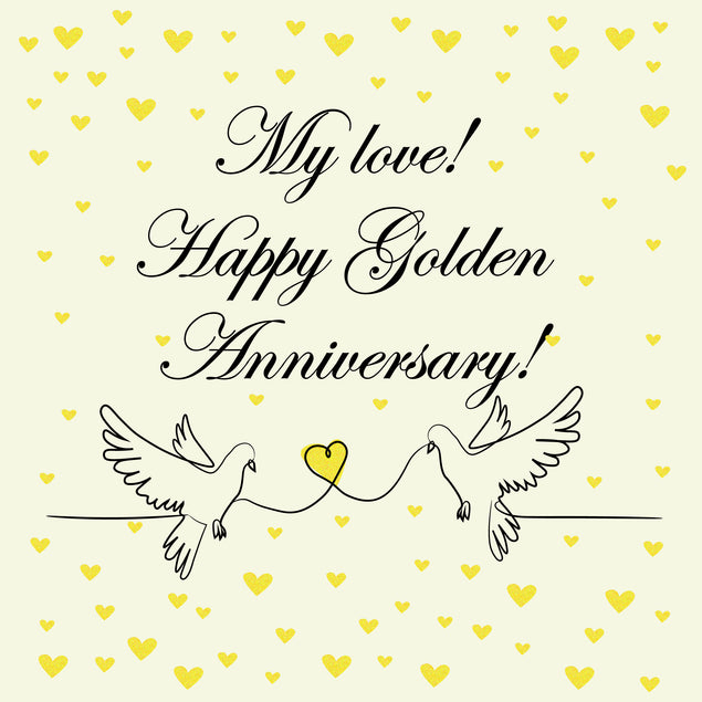 My Love Happy Golden Anniversary Card Occasion_Wedding Anniversary Anniversary_50th Anniversary Recipient_For Husband Occasion_Anniversary