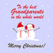 Merry Christmas The Best Grandparents In The Whole World Hugging Snowmen Card