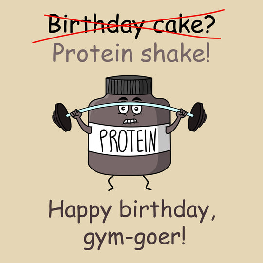 Gym-Goer Happy Birthday Card