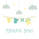 Cute Baby Clothes Thank You Card
