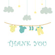 Cute Baby Clothes Thank You Card Occasion_New Baby Occasion_Thank You