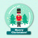 Christmas Ball Nutcracker Card