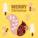 Merry Christmas Scandinavian Squirrel Card