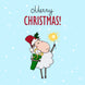 Festive Sheep Merry Christmas Card