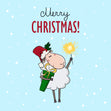 Festive Sheep Merry Christmas Card Season_Christmas Seo_Sheep 
