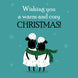 Sheep Wishing A Warm Christmas Card