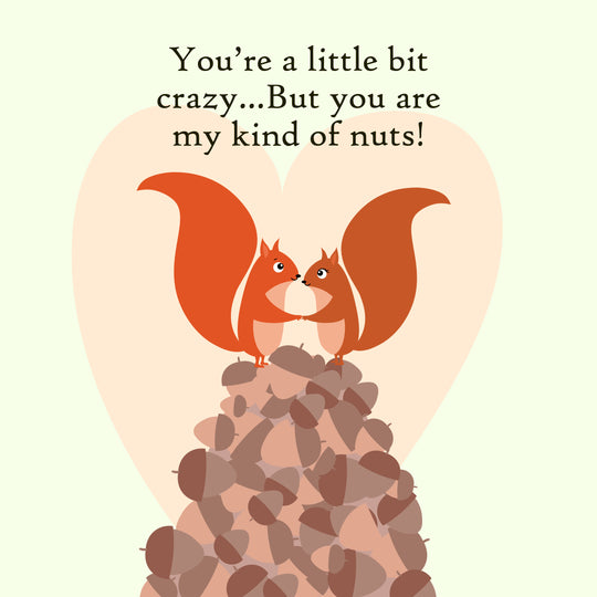 Cute Squirrel Couple Valentine's Card