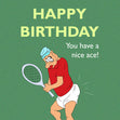You Have A Nice Ace Happy Birthday Card Theme_Tennis