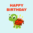 Happy Birthday Turtle Cake Seo_Turtle