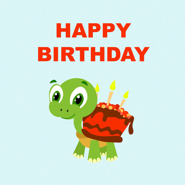Happy Birthday Turtle Cake Seo_Turtle