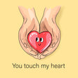 You Touch My Heart Valentine's Day Card Season_Valentine’s Day