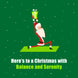 Merry Christmas Funny Santa Doung Yoga Card