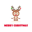 Merry Christmas Deer Doung Yoga Card Season_Christmas Theme_Yoga