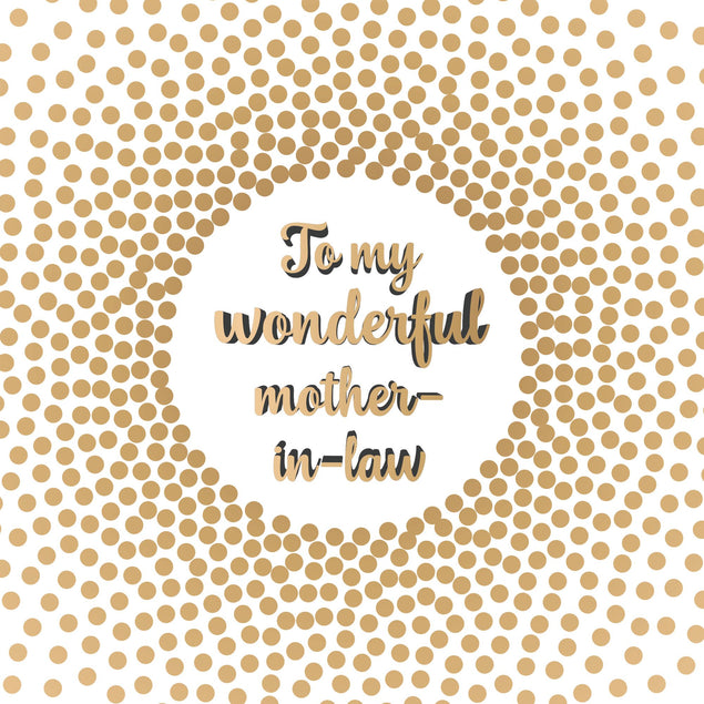 To My Wonderful Mother-In-Law Card