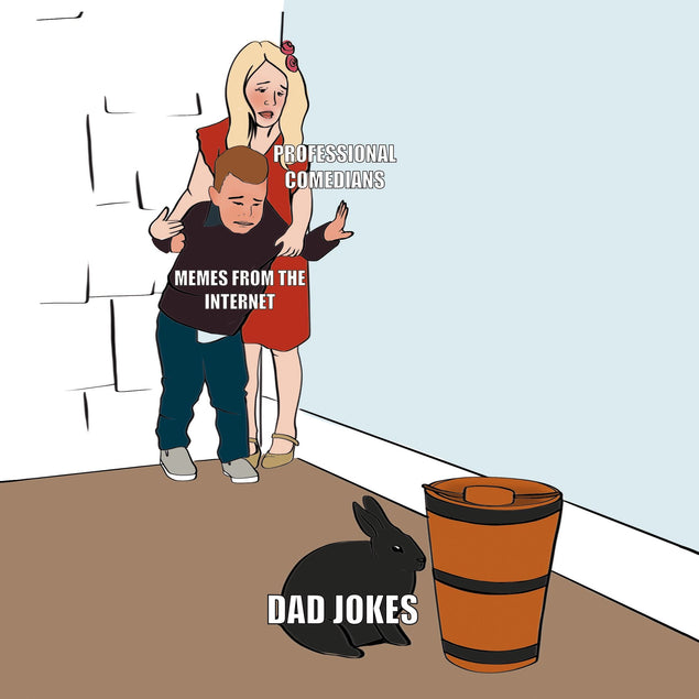 Dad Jokes Bomb 3D Cube Card