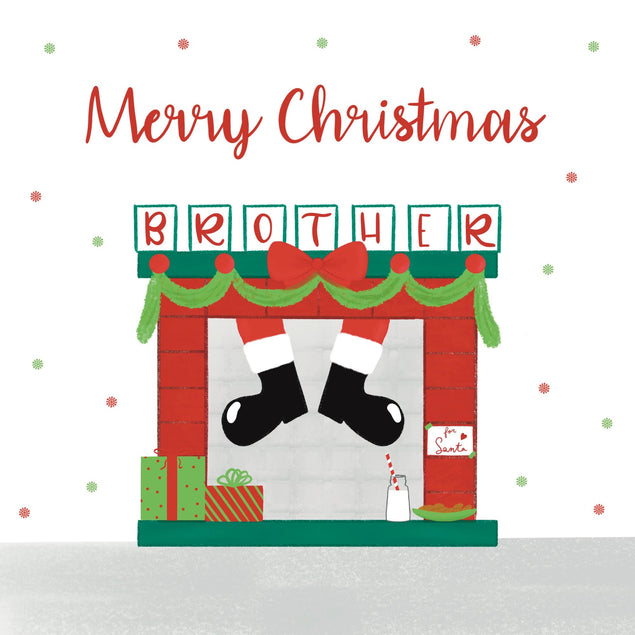 Merry Christmas Brother Card