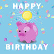 Happy Birthday Piggybank Card