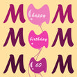 Happy 60th Birthday Mum Pink Balloons
