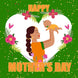 Happy First Mother's Day Mother & Child Green Card