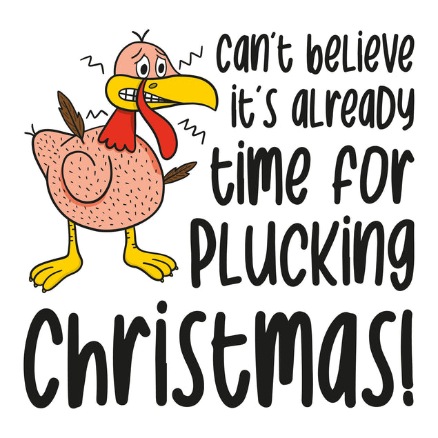 Time For Plucking Christmas Card