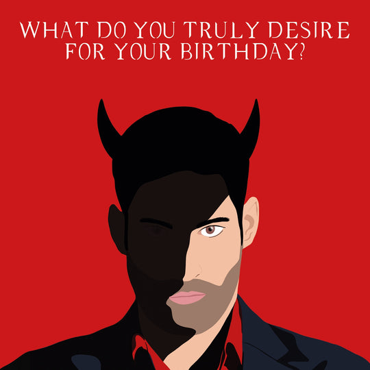 Lucifer Birthday Card