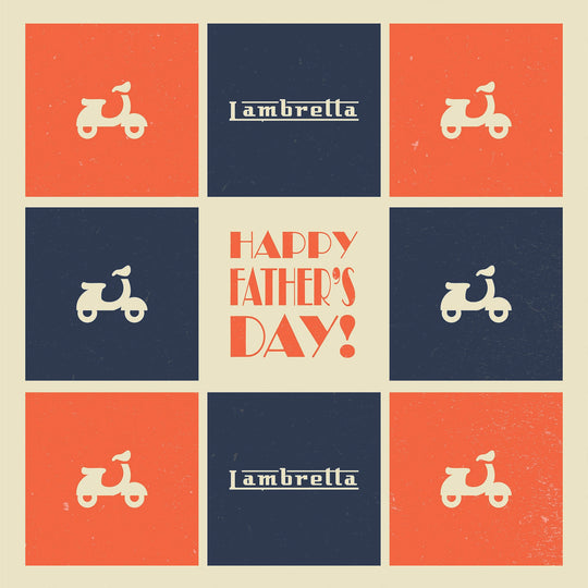 Lambretta Scooter Father's Day Card