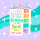 Belated Birthday Cake Card