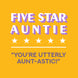 Five Star Auntie Card