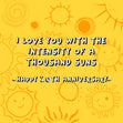 Thousands Suns Happy 20th Anniversary Card Recipient_For Husband Occasion_Wedding Anniversary Anniversary_20th Anniversary