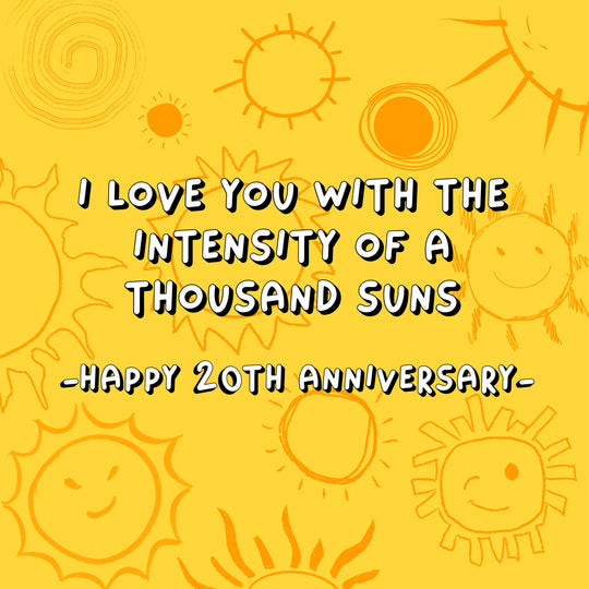 Thousands Suns Happy 20th Anniversary Card