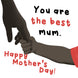Happy Mother's Day You Are The Best Mum Red And Black Card